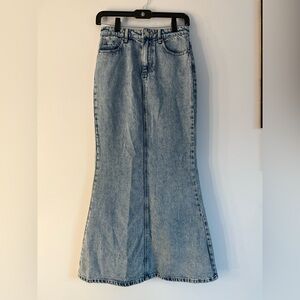 Urban Revivo Denim Long Jean Skirt USA 2